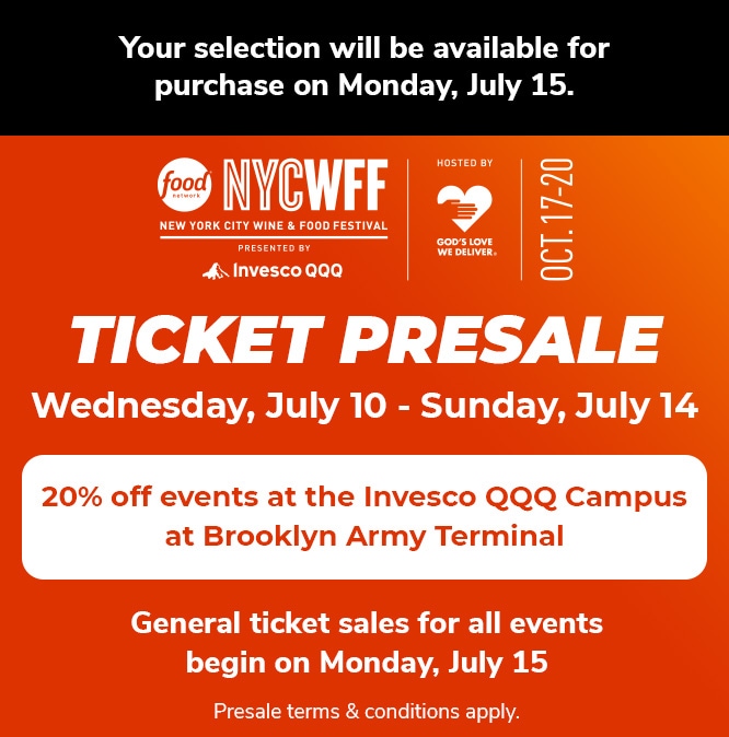 Food Network New York City Wine &amp; Food Festival | Oct 17 – 20